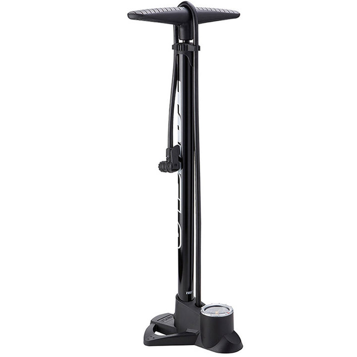 Easitrax 3-Gang-Pumpe mit Manometer, max. 160 psi Schwarz, Schwarz
