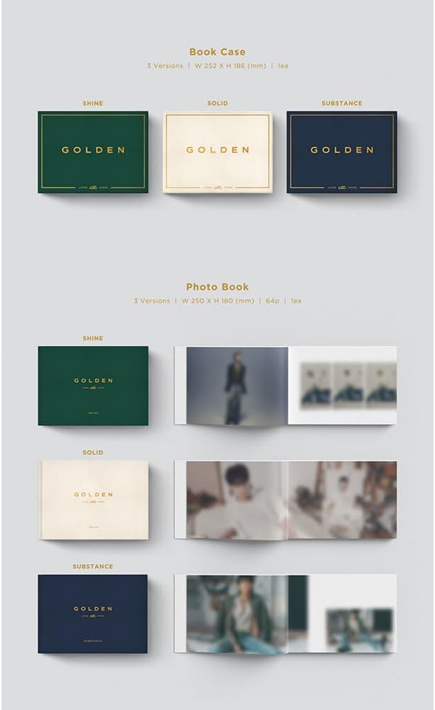 JUNGKOOK BTS - GOLDEN Album (SOLID ver.), Solid Ver.