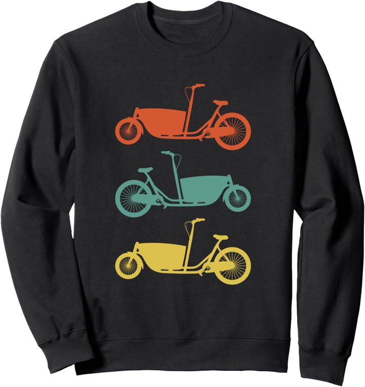Elektrisches Cargo Fahrrad Radfahrer Lastenrad Sweatshirt