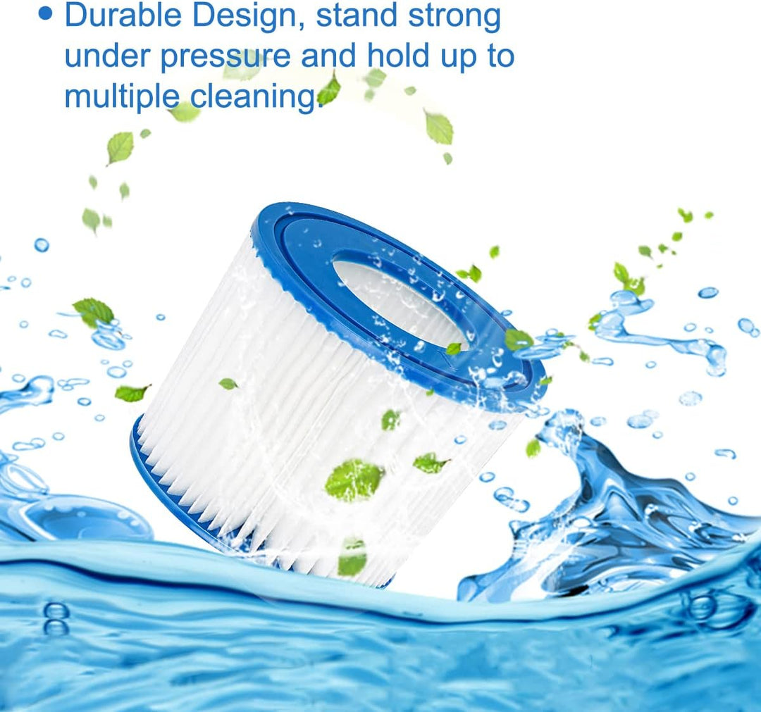 YanBan Schwimmbad-Filterkartusche kompatibel mit Best-Way 58381 Filterpumpe, 2 Stück Ersatzfilter ko
