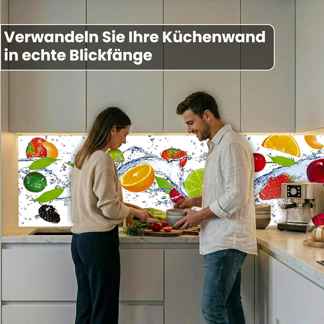 DIMEX Küchenrückwand Folie selbstklebend Obst | Klebefolie - Dekofolie - Spritzschutz für Küche | Pr