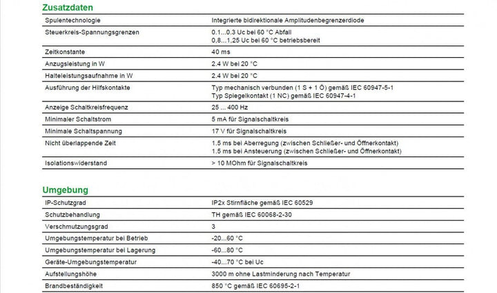 Schneider Electric LC1D12BL Leistungsschütz 1St. 12A/40ms TeSys Schütz LC1DB, 12A/40ms TeSys Schütz