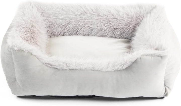 Wallace & Jones | Katzenbett Mayfair Katzenkissen, Silver-Quarz, Kuschelbett, Katzenkorb, 51 x 46 x