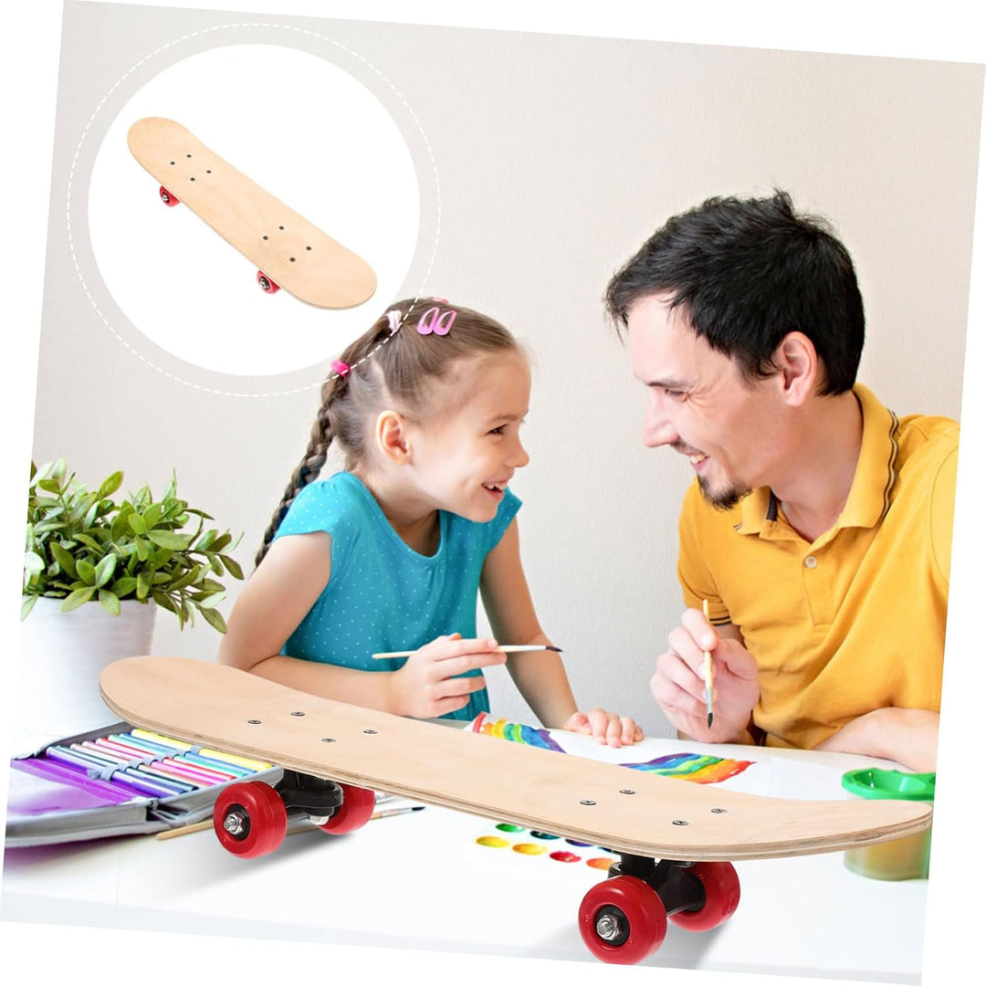 EXCEART 1stk Handgezeichnetes Skateboard Skateboard-Tisch Selber Machen Leeres Skateboarddeck Dekora