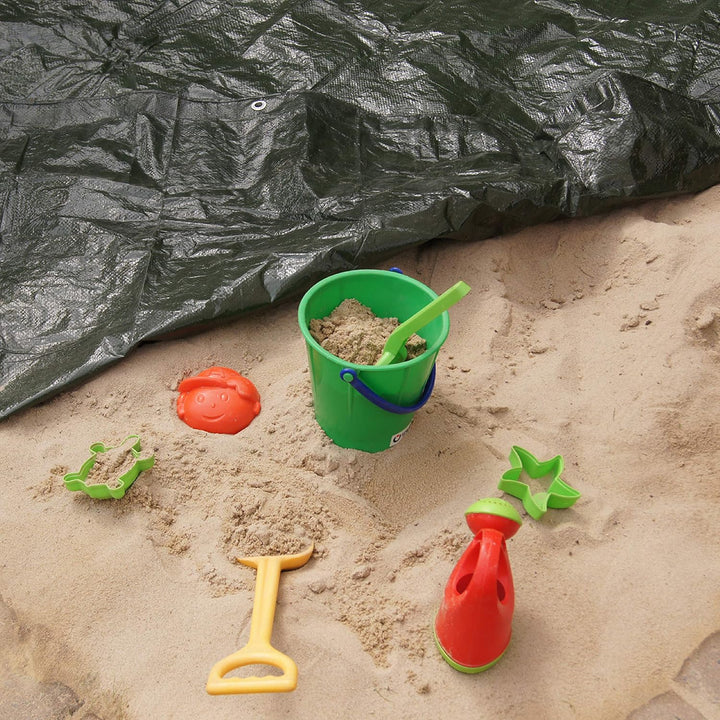 Connex Schutzplane 5 x 6 m - 100 g/m² - Beidseitig beschichtet - Wasserabweisend &amp; UV-stabilisiert -