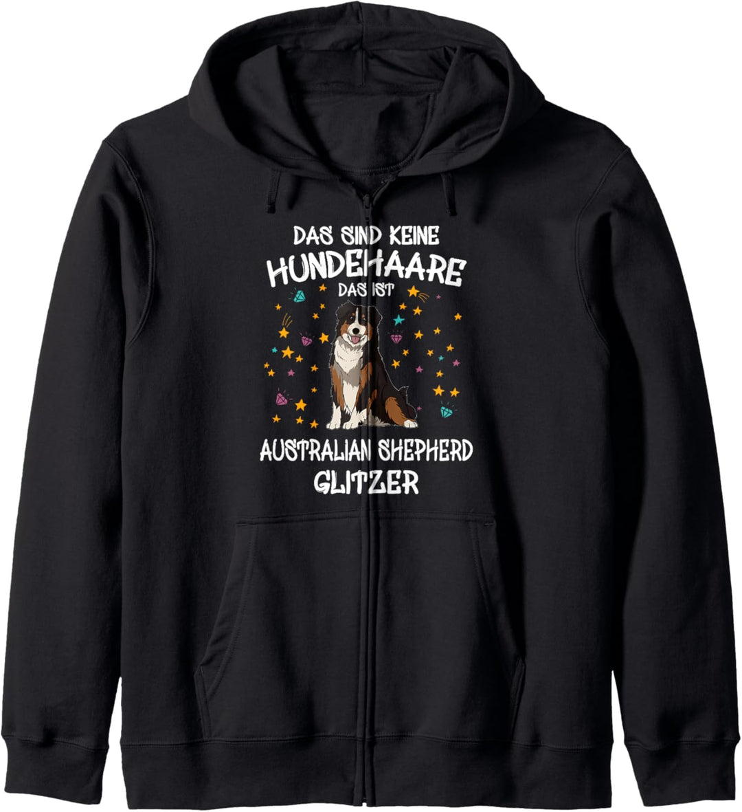 Australian Shepherd Glitzer Hundehalter Aussie Hunde Kapuzenjacke