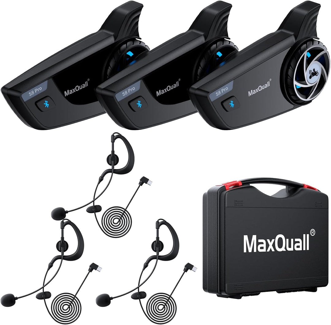 S8 Pro Schiedsrichter-Headset, Kommunikationssystem, 3 Personen, Gespräche zur gleichen Zeit, Fussba