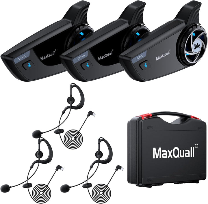S8 Pro Schiedsrichter-Headset, Kommunikationssystem, 3 Personen, Gespräche zur gleichen Zeit, Fussba
