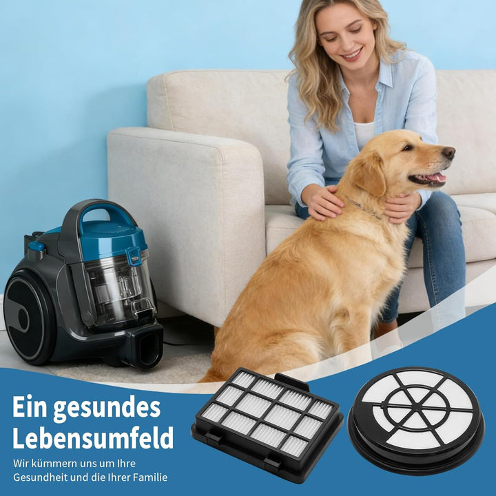 2er-Set HEPA-Filter Ersatz für Bosch BBZ152EF Series 2, kompatibel mit BGC05, BGS05, BGC05A320, BGC0