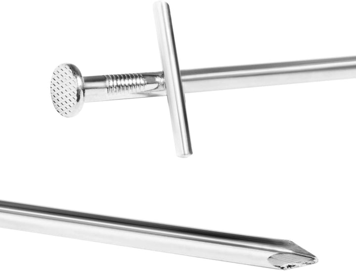 com-four® 50x Zelt-Heringe aus Stahl - Lange und robuste Erdnägel für Camping und Outdoor - ideal fü