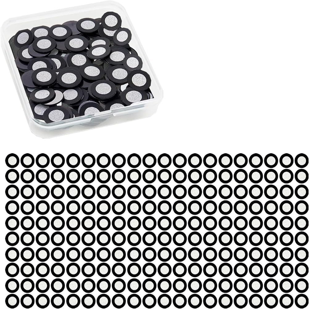 200 Stück (3 mm Innen/6 mm Aussen) Wiederverwendbare Hochreflektierende Magnetische 3D-Scan-Fiducial