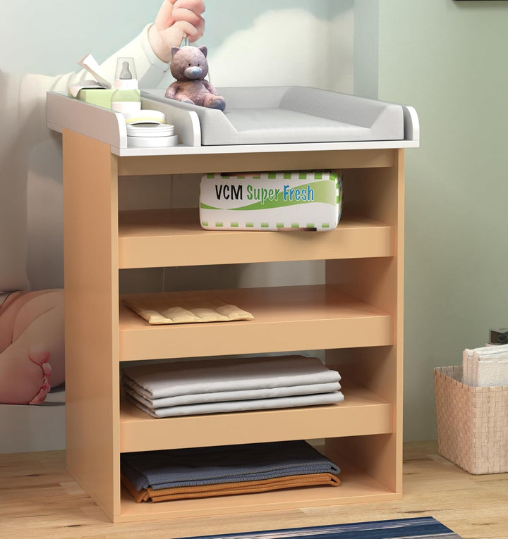 VCM Wickelaufsatz | Masse ca. H. 7 x B. 65 x T. 73 cm | Wickelaufsatz für Schränke - Malira M