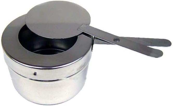 8x Brennpaste Behälter mit Deckel für Chafing Dish Speisewärmer Warmhaltebehälter