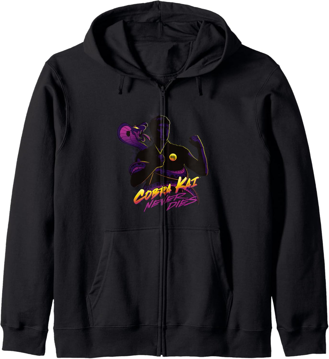 Cobra Kai Niemals stirbt Fight Pose Kapuzenjacke