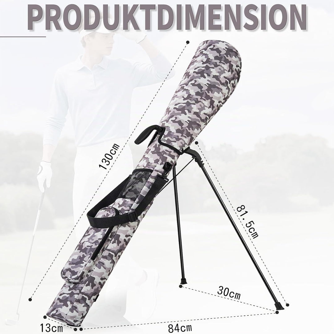 OUUTMEE Kleine Golftasche, Schlägerkoffer, Golf-Selbstständer, Schlägerkoffer und grosse Tasche, Ult