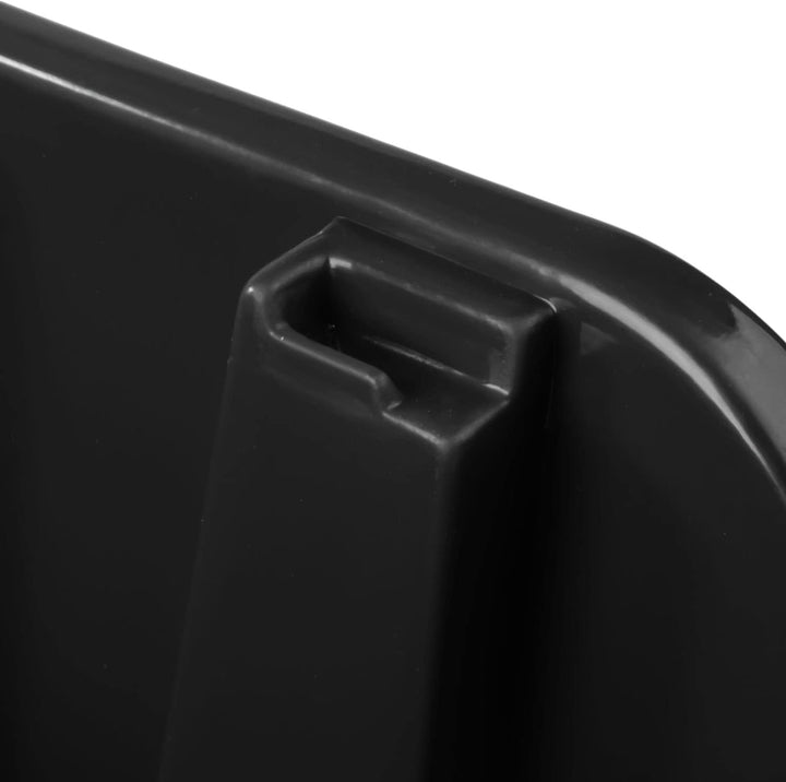 Stapelboxen Set – 10x Stapelbox 70 x 100 x 155 mm – Sichtbox Stapelbox Lagerbox, Schwarz 10x Schwarz