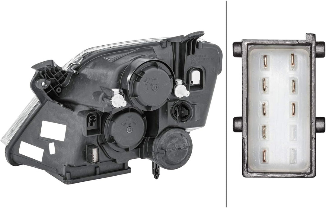 HELLA 1EE 354 535-021 Halogen-Hauptscheinwerfer - rechts - für u.a. Opel Meriva A Mpv (X03) Rechts (
