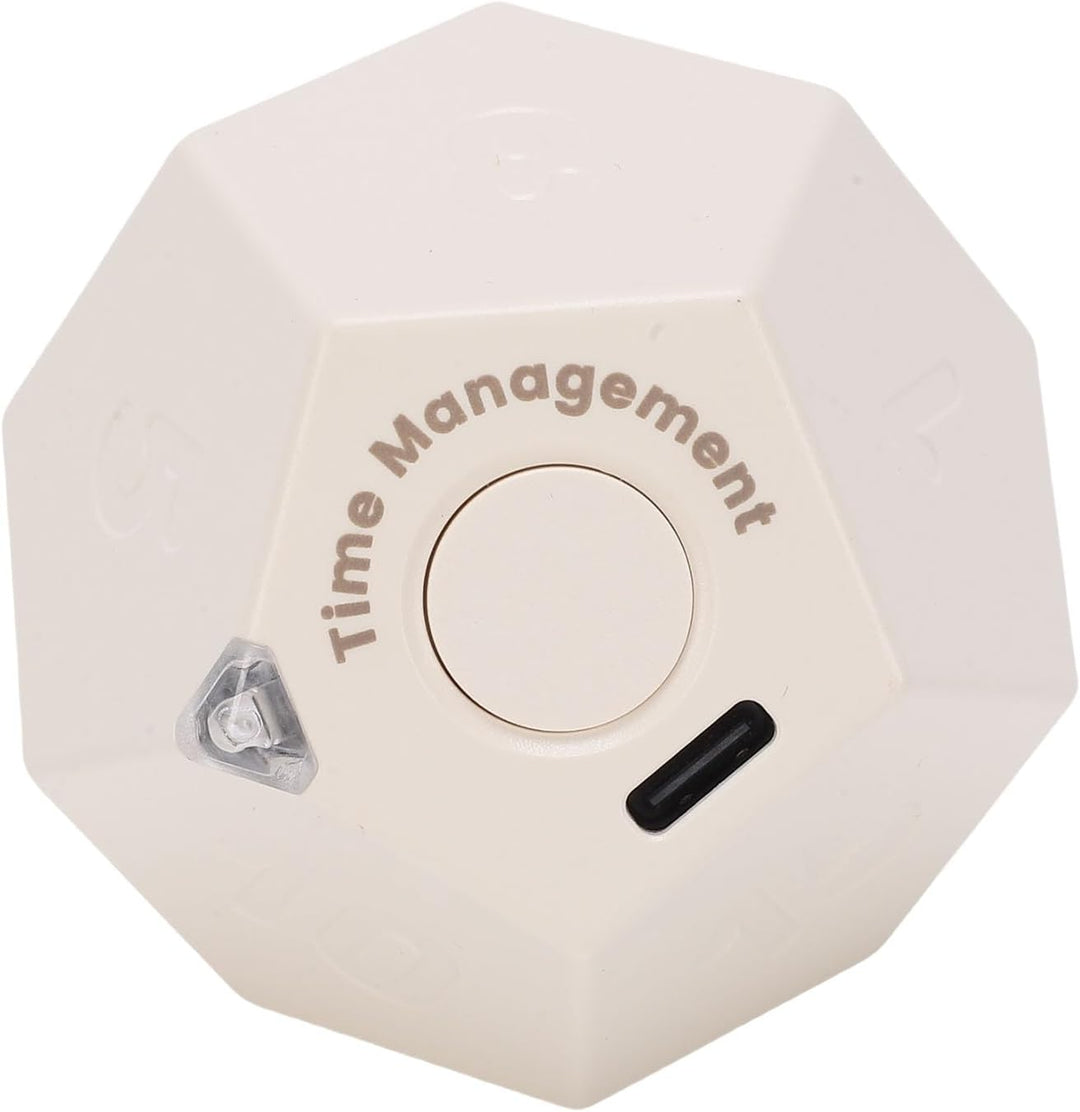 12 seitiger Würfel Timer, Rotierender Würfel, Multifunktionaler Wiederaufladbarer Timer, Visueller F