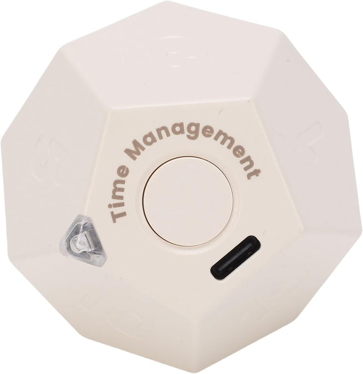 12 seitiger Würfel Timer, Rotierender Würfel, Multifunktionaler Wiederaufladbarer Timer, Visueller F