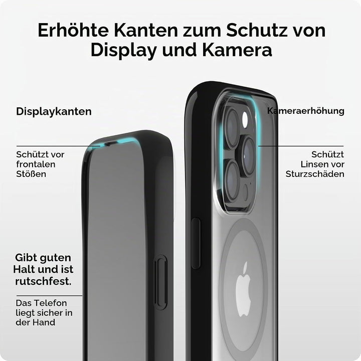 Mous Transparente Hülle kompatibel mit MagSafe für iPhone 15 Pro – Klarheit 2.0 – Handyhülle für iPh