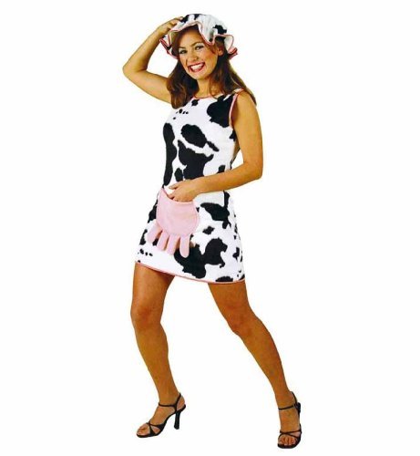 Karneval Kostüm Damen Kuh Elsa Gr. 36 Kuhkleid Tierkostüm