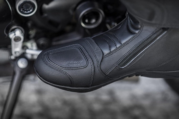 SHIMA TERRA LADY , Motorradsteifel Damen | Verstärkte Leder Motorradschuhe mit Seitlichem Reissversc