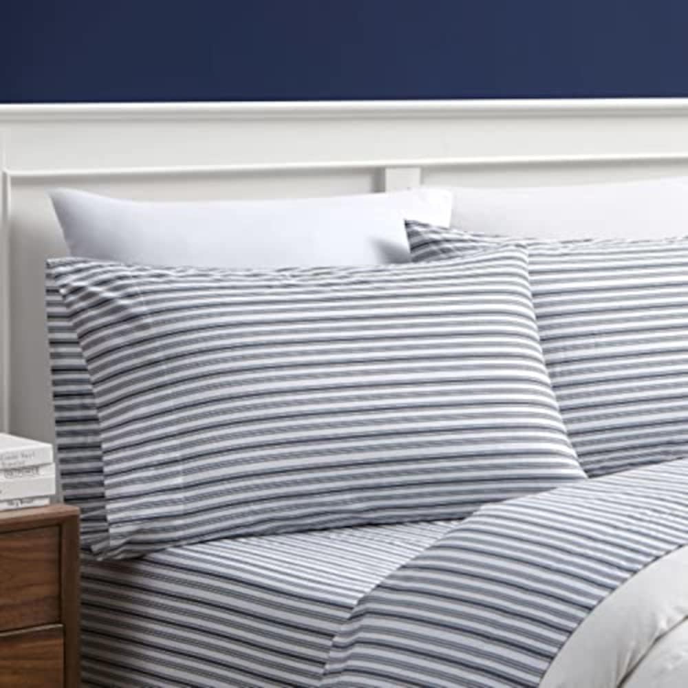 Nautica - Perkal-Kollektion – Bettwäsche-Set – 100% Baumwolle, knackig und kühl, leichte und feuchti