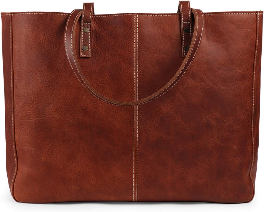 Londo Echtleder Tote Tasche Handtasche Damen Handgefertigt aus Echtem Leder – Laptop Tasche Schulter