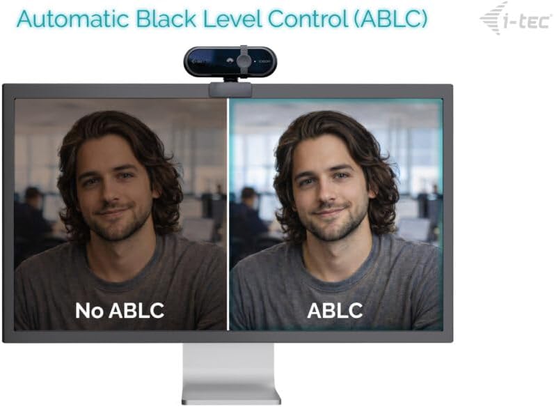 i-tec Solomon 100 Webcam 1080p mit Fester Fokus, Automatische Bildoptimierung und Integrierte Datens