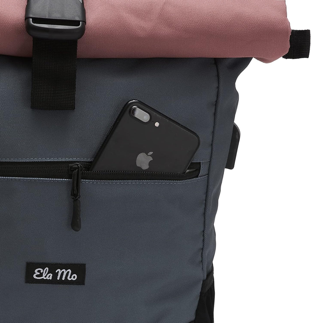 Ela Mo Rucksack Damen Schön, Komfortabel und Durchdacht 18 L (Salmon), Salmon