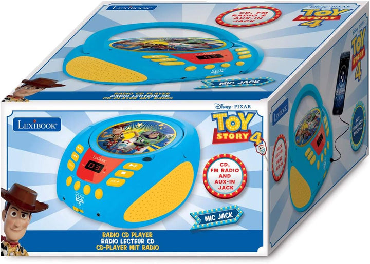 Lexibook - Disney Toy Story Buzz & Woddy - Radio CD-Player, Mikrofonanschluss, Line-In-Eingang, Batt