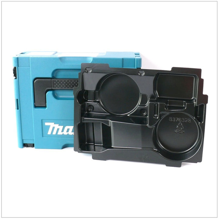Makita MAKPAC 2 Systemkoffer - mit Einlage für BGA/DGA 452 Mittel Schwarz,blau, Mittel Schwarz,blau