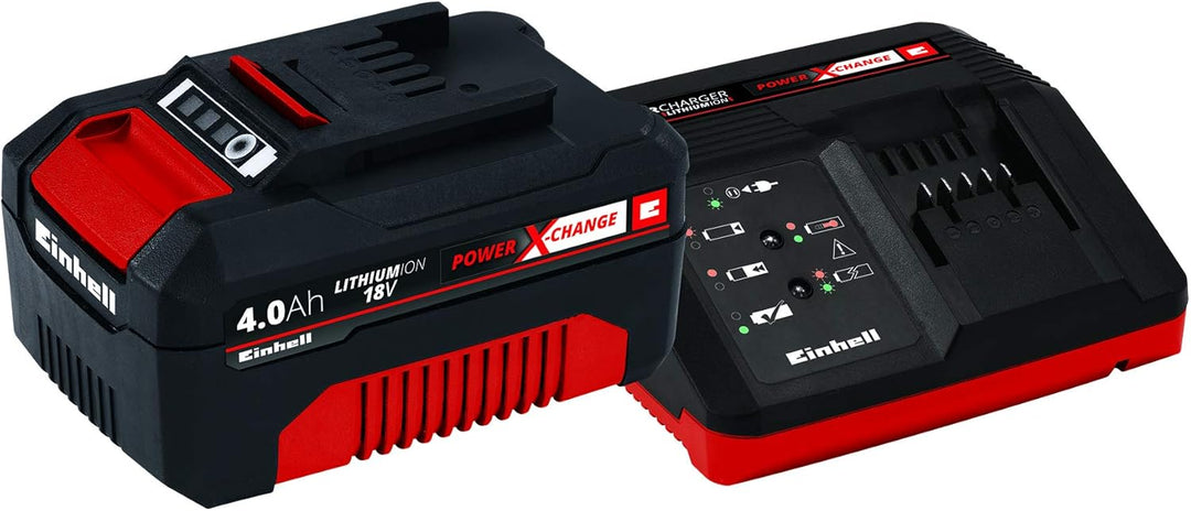 Einhell Akku Multifunktionswerkzeug Li-Solo Power X-Change + 4512042 Power X-Change Starter Kit Akku
