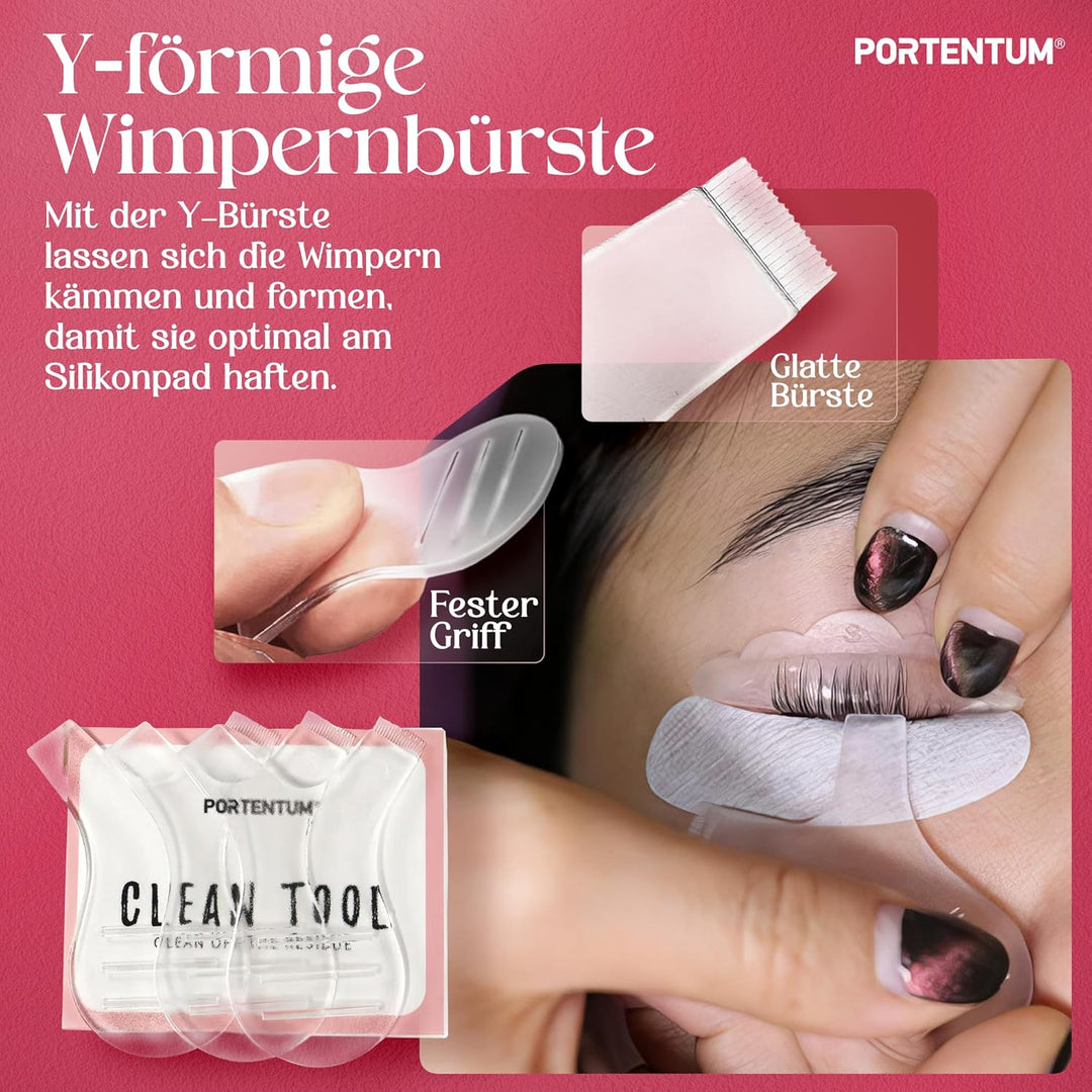 PORTENTUM Wimpernlifting Set, 2026 Aktualisiertes Lash Lifting Set, Professionelles Semipermanentes