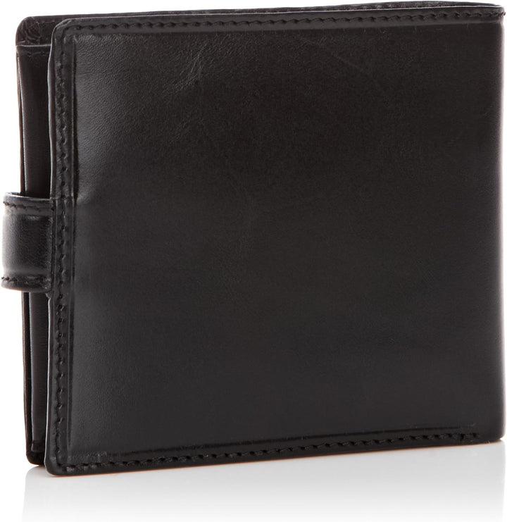 Visconti Herren Leder-Portemonnaie, Kollektion Monza, luxuriös, Geschenkbox, Schwarz