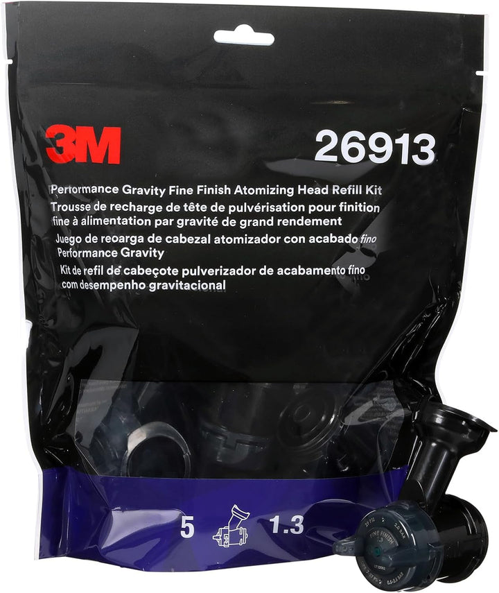 3M Fine Finish Hochleistungsdüsenkopf für Fliessbecher, 1.3 mm, grün, 26913 Schwarz 1.3 Fine Finish,