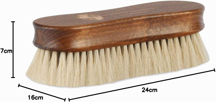Langer &amp; Messmer 4er-Set Premium Schuhbürsten | Polierbürsten aus Rosshaar - noch dichter besteckt f