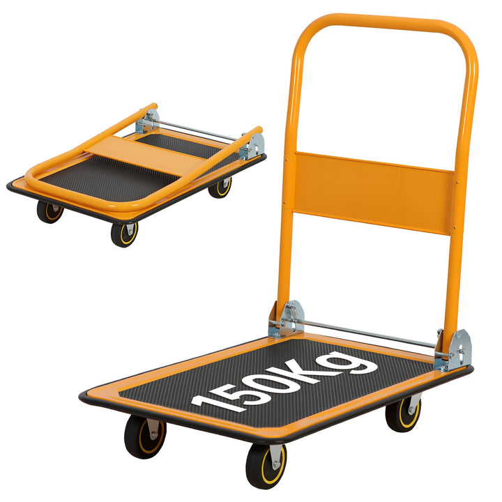 Panana Plattformwagen, Transportwagen Klappbar mit 150 kg Tragfähigkeit - Transportkarre Handwagen K