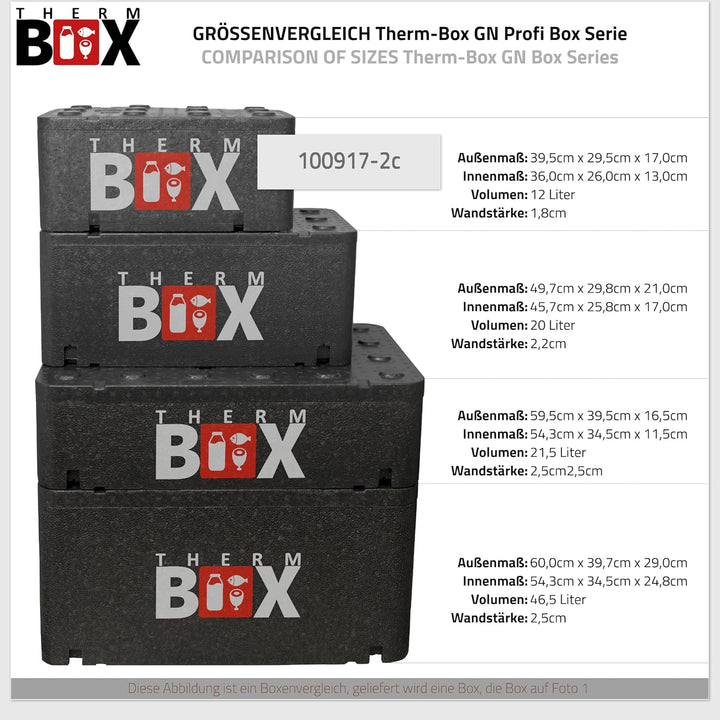 THERM BOX Styroporbox Profi gross mit Kühlakku für Kühlbox Transportbox Thermobehälter Wiederverwend