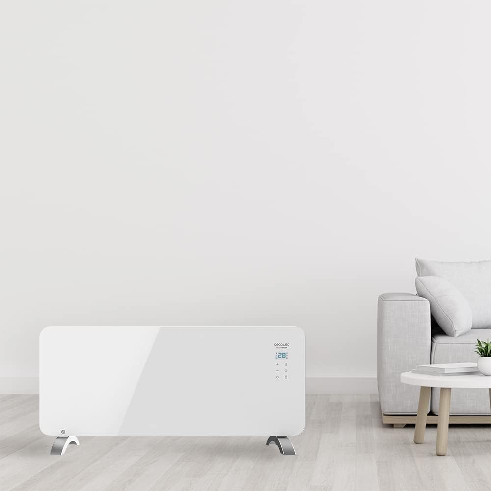 Cecotec Heizkonvektor mit Glasplatte Ready Warm 6750 Crystal Connection. 2000 W, WiFi-Steuerung , ei