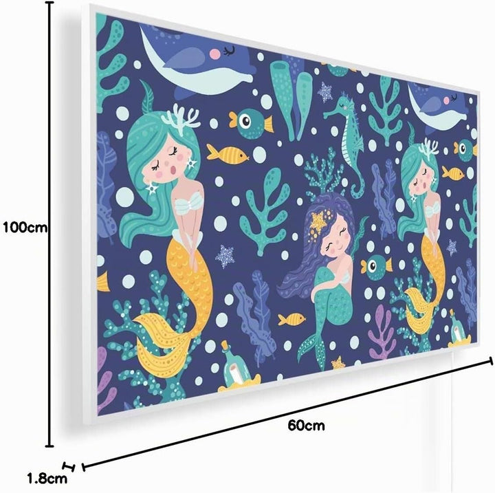 IH Engineering BV Bildinfrarotheizung 600 Watt - weisser Rahmen - 8-16 m² | Serie: Kinderzimmer, Mot