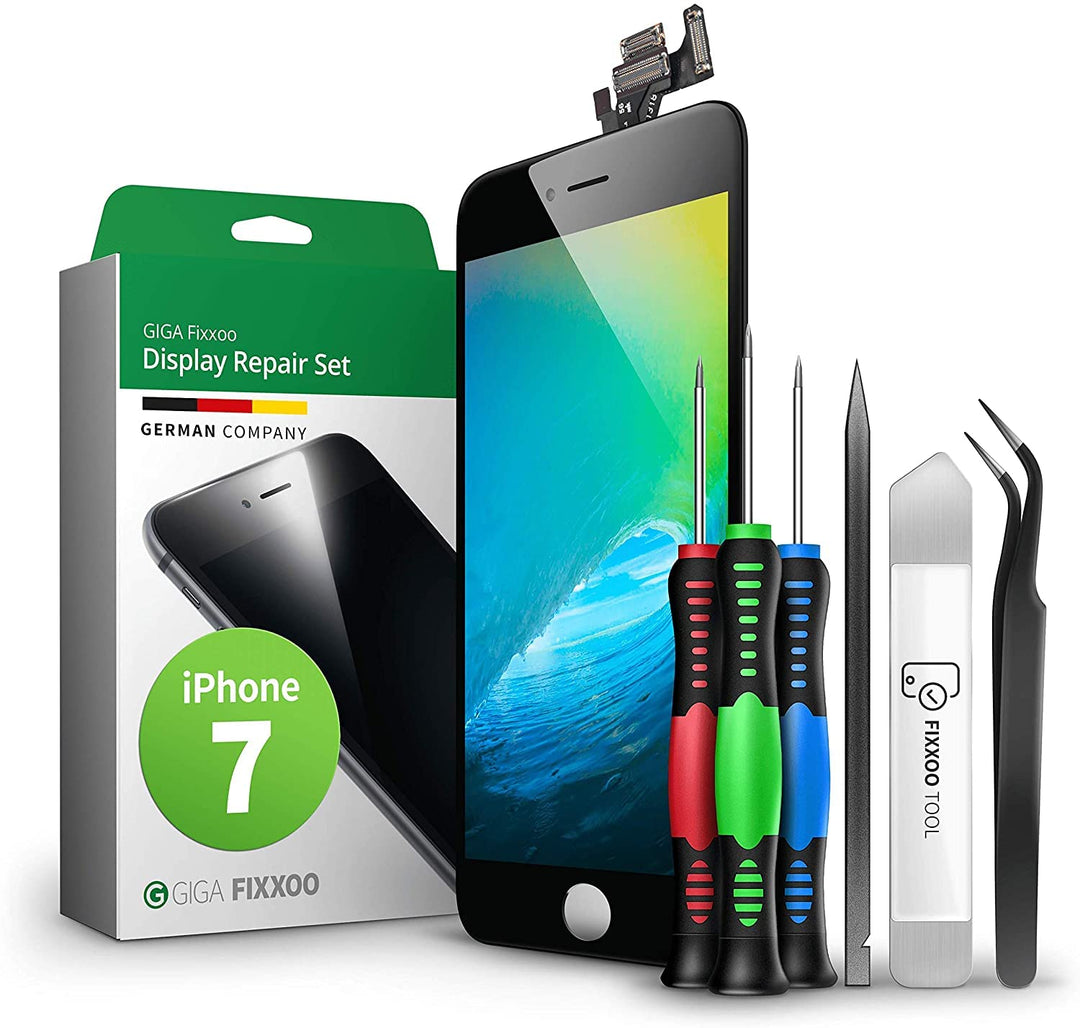 GIGA Fixxoo® iPhone 7 Display Original [inkl. Werkzeug-Kit] - Retina LCD Glas mit Touchscreen - Orig