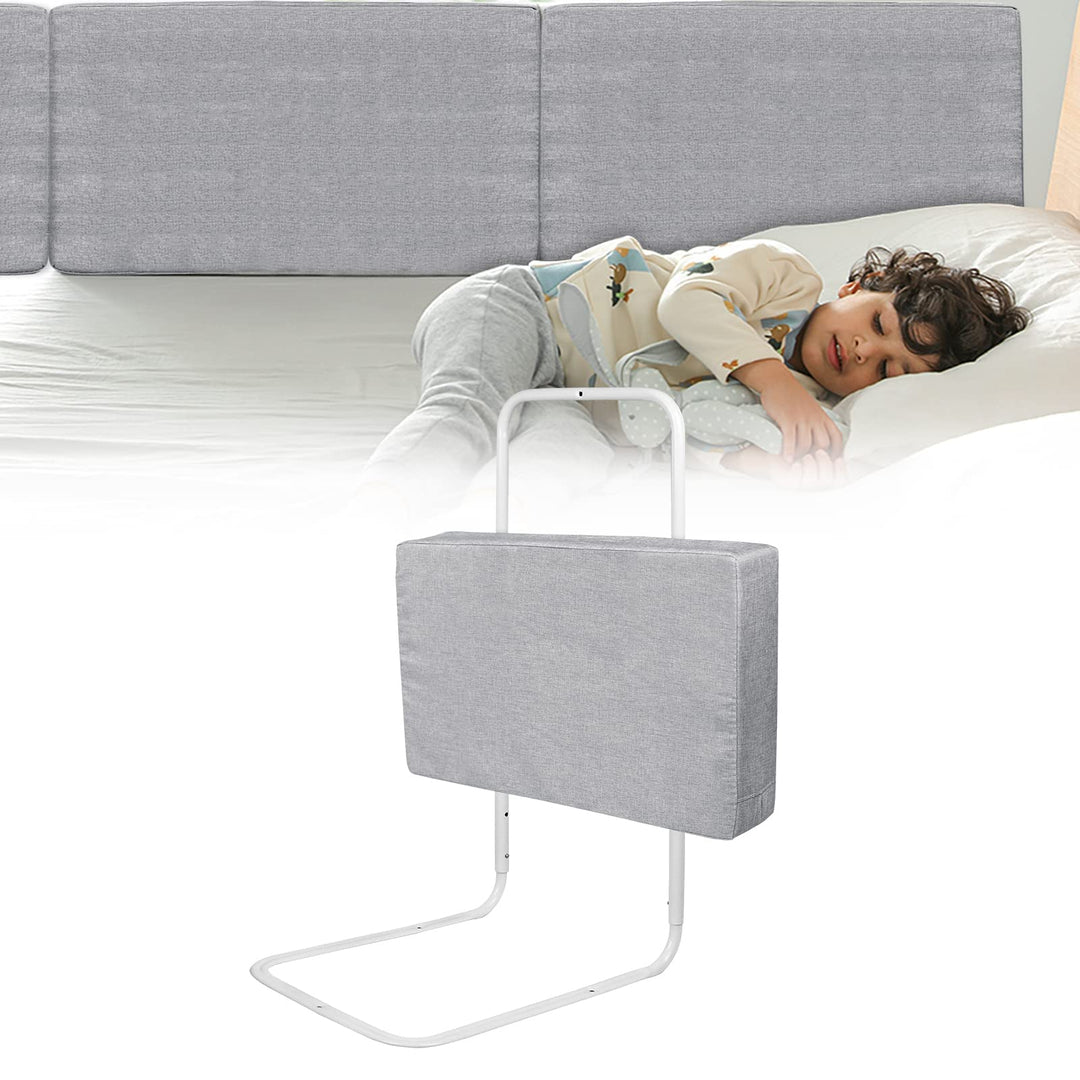 LZQ Kinderbettgitter Bettschutzgitter, 50cm Rausfallschutz Bett für Kinder Höhenverstellbar Bettgitt