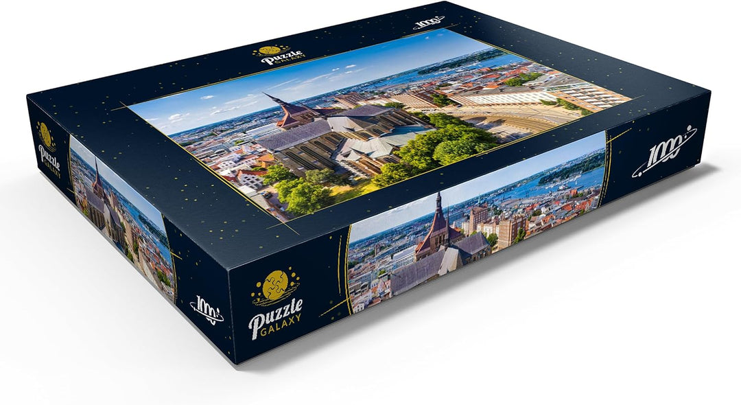 Rostock an einem sonnigen Sommertag - Premium 1000 Teile Puzzle - MyPuzzle Sonderkollektion von Puzz