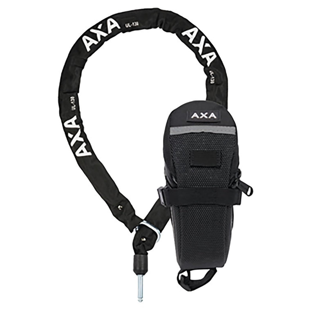 AXA Anschliesskette ULC 130 mit Tasche schwarz | Länge: 1300 mm | Durchmesser: 5,5 mm