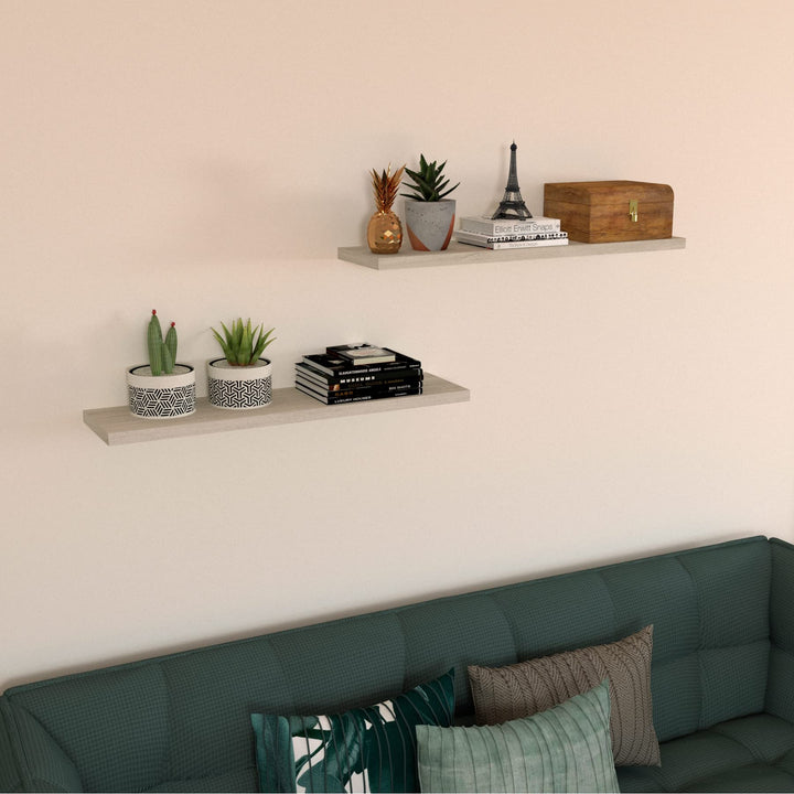 Henor Wandregal FSC® Holzwandregal 80 x 20 x 3 cm. Laden Sie 25 kg. Eiche Stel 80 Eiche Stel 20 Cm,