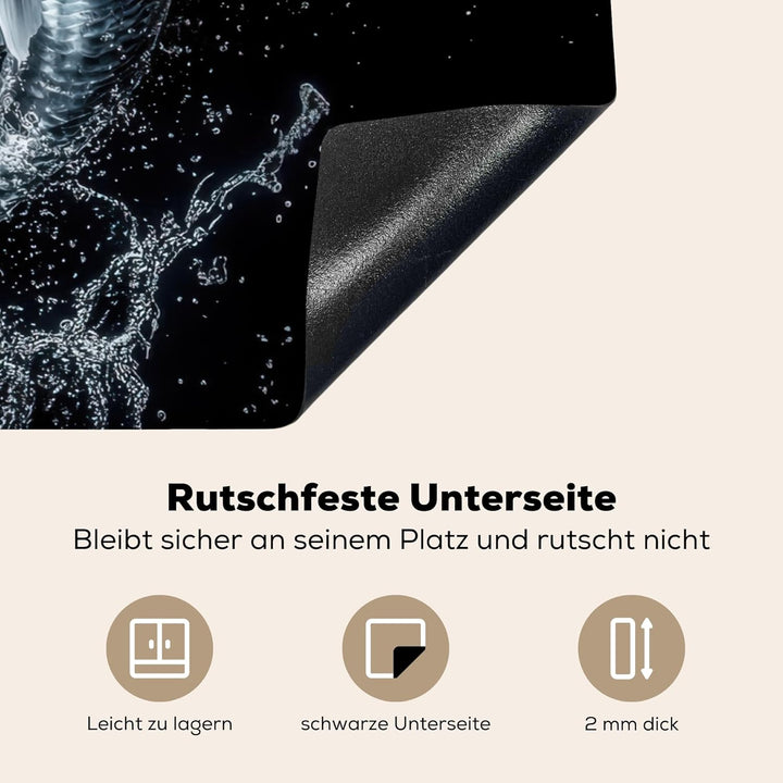 KitchenYeah© Herdabdeckplatte 75x52 cm Einteilig Ceranfeld Abdeckplatte für Induktionsschutz Ceranfe