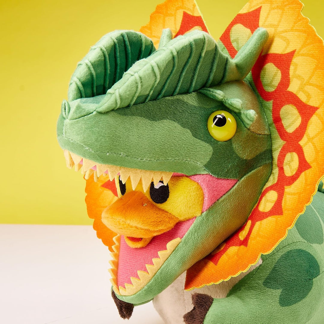 TUBBZ Dilophosaurus Sammler-Gummiente Plüsch - Offizielles Jurassic Park-Merchandise - Retro Filme W