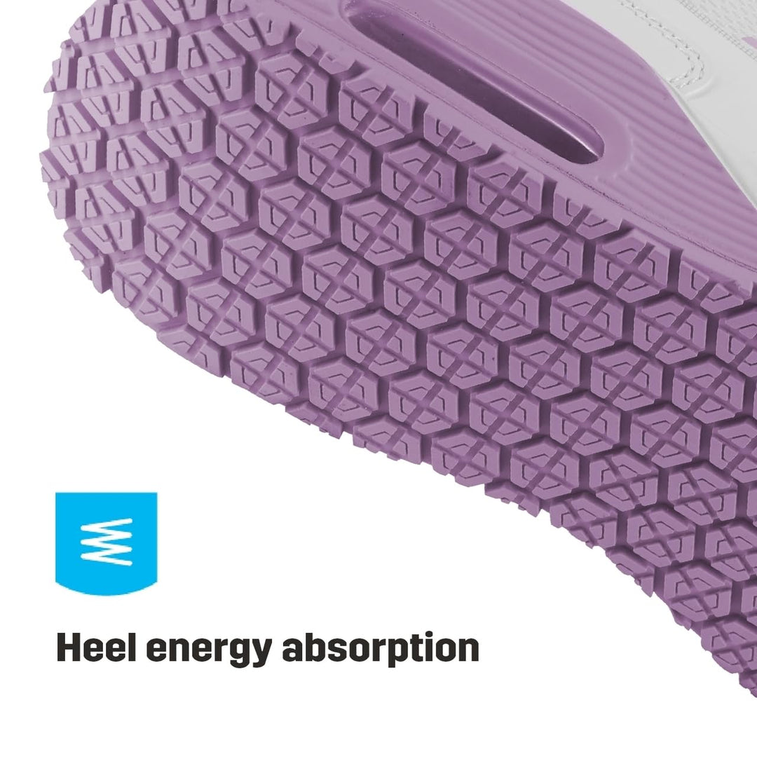 Oxypas Ela SCR, Sportschuhe, Arbeitsschuhe, Sneaker (ElaS4101lic),White with Lilac,41 EU 41 EU Lila,