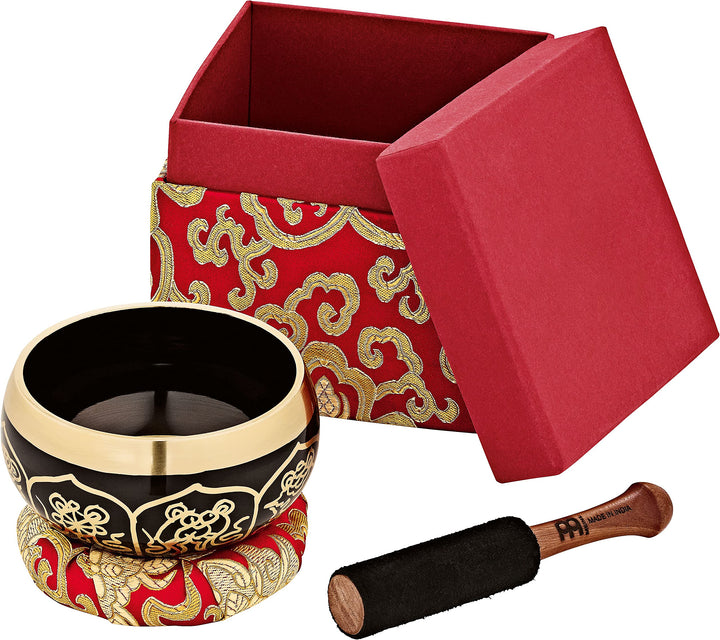 Sonic Energy Ornamental Singing Bowl – Geschenke Set, 400g Klangschale – Meditation, Deko, Yoga – in